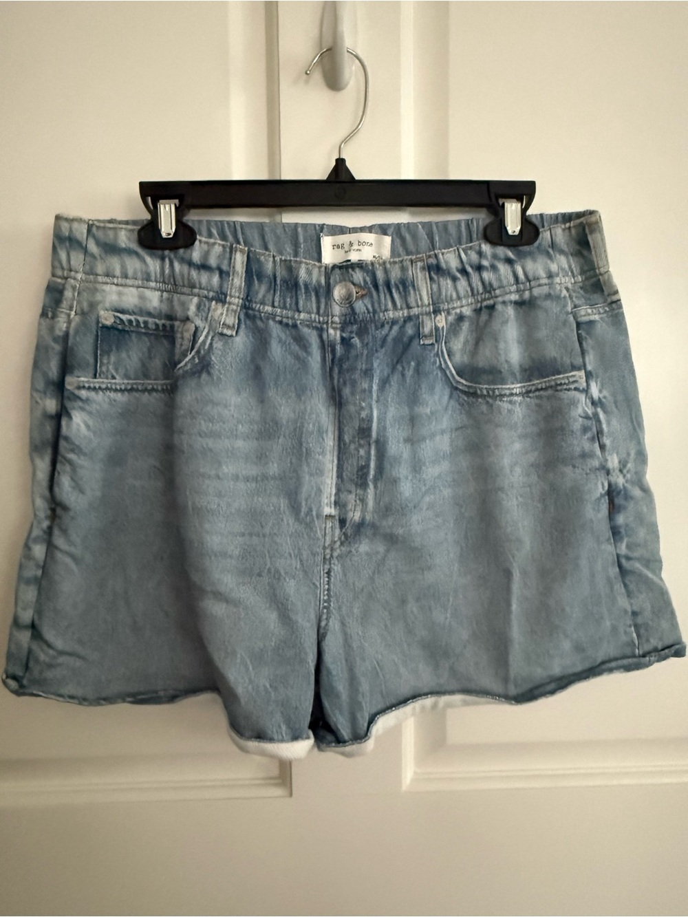 rag & bone Light Wash Denim Short Shorts